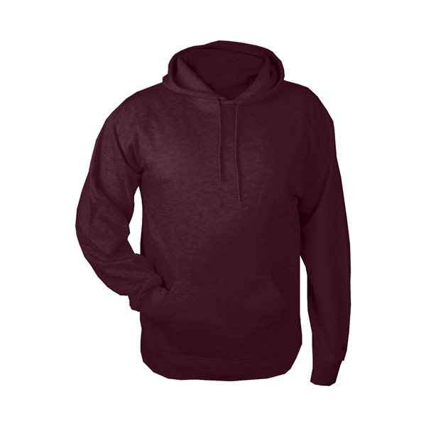 Fleece hoodie with two-ply hood with drawcord, spandex reinforced rib knit... from ASI 37461 Augusta Sportswear