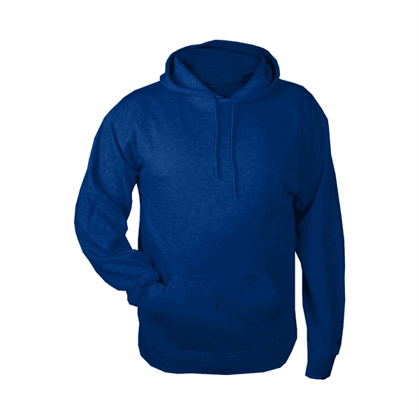 Fleece hoodie with two-ply hood with drawcord, spandex reinforced rib knit... from ASI 37461 Augusta Sportswear