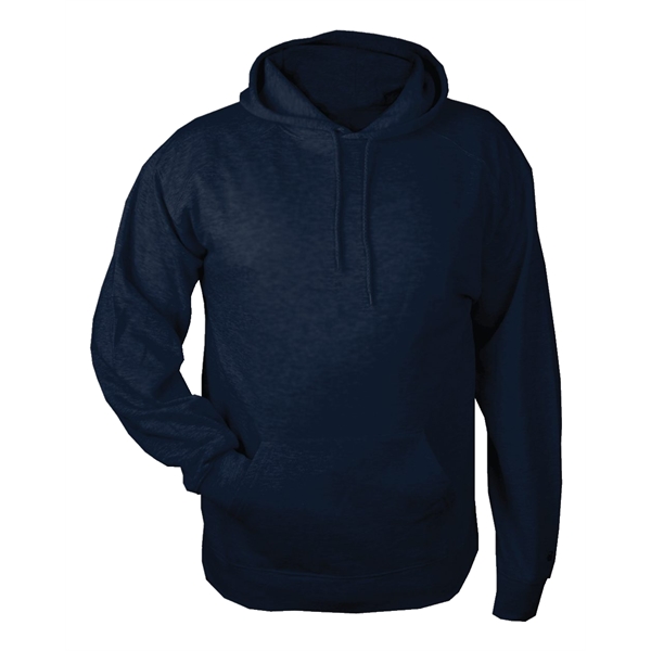 Fleece hoodie with two-ply hood with drawcord, spandex reinforced rib knit... from ASI 37461 Augusta Sportswear