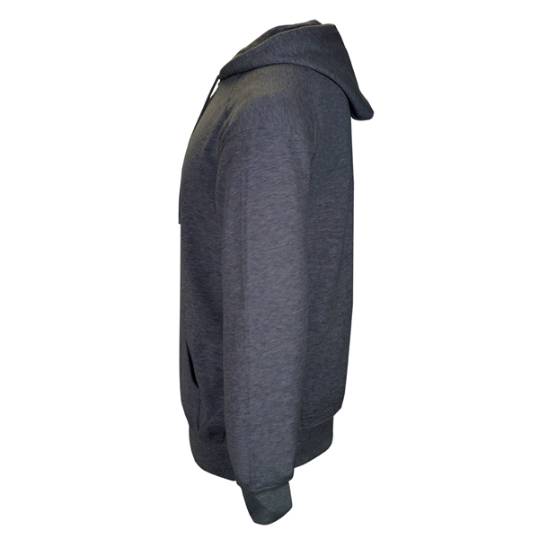 Fleece hoodie with two-ply hood with drawcord, spandex reinforced rib knit... from ASI 37461 Augusta Sportswear