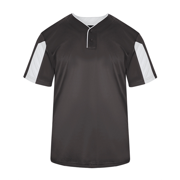 Jerseys Self-fabric collar, Two-button placket with piping detail, sport paneled shoulder... from ASI 37461 Augusta Sportswear