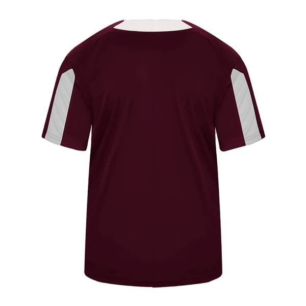 Jerseys Self-fabric collar, Two-button placket with piping detail, sport paneled shoulder... from ASI 37461 Augusta Sportswear