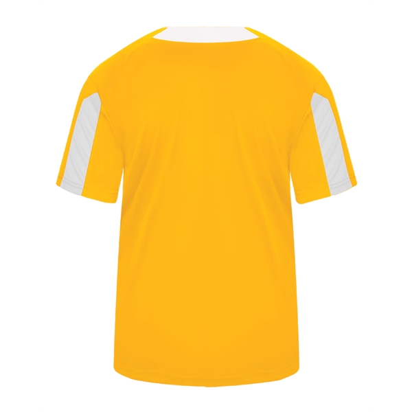 Jerseys Self-fabric collar, Two-button placket with piping detail, sport paneled shoulder... from ASI 37461 Augusta Sportswear