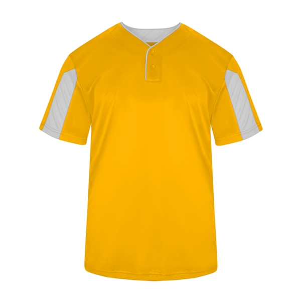 Jerseys Self-fabric collar, Two-button placket with piping detail, sport paneled shoulder... from ASI 37461 Augusta Sportswear