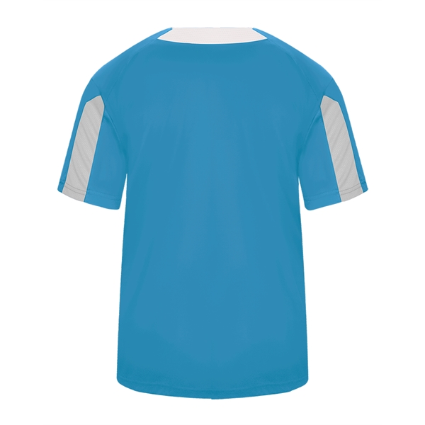 Jerseys Self-fabric collar, Two-button placket with piping detail, sport paneled shoulder... from ASI 37461 Augusta Sportswear