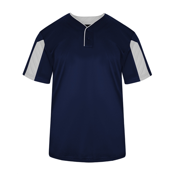 Jerseys Self-fabric collar, Two-button placket with piping detail, sport paneled shoulder... from ASI 37461 Augusta Sportswear