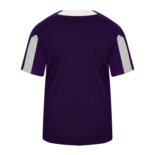 Jerseys Self-fabric collar, Two-button placket with piping detail, sport paneled shoulder... from ASI 37461 Augusta Sportswear