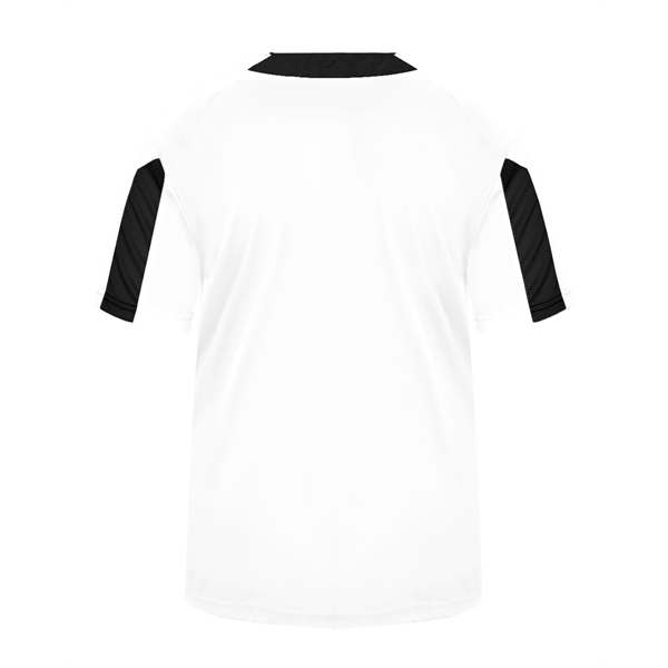 Jerseys Self-fabric collar, Two-button placket with piping detail, sport paneled shoulder... from ASI 37461 Augusta Sportswear