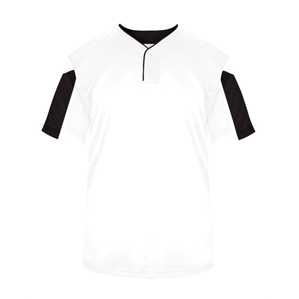 Jerseys Self-fabric collar, Two-button placket with piping detail, sport paneled shoulder... from ASI 37461 Augusta Sportswear