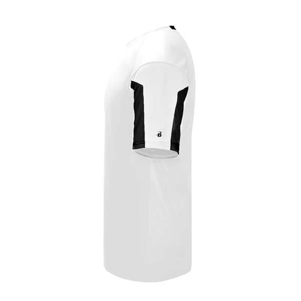 Jerseys Self-fabric collar, Two-button placket with piping detail, sport paneled shoulder... from ASI 37461 Augusta Sportswear