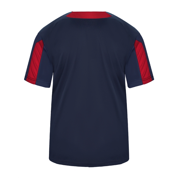 Jerseys Self-fabric collar, Two-button placket with piping detail, sport paneled shoulder... from ASI 37461 Augusta Sportswear