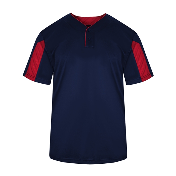 Jerseys Self-fabric collar, Two-button placket with piping detail, sport paneled shoulder... from ASI 37461 Augusta Sportswear