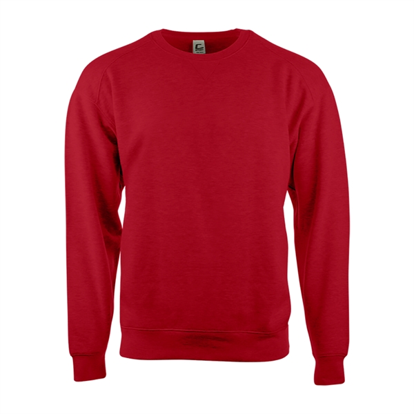 Crew sweatshirt with spandex reinforced rib knit cuffs and waistband, twill... from ASI 37461 Augusta Sportswear