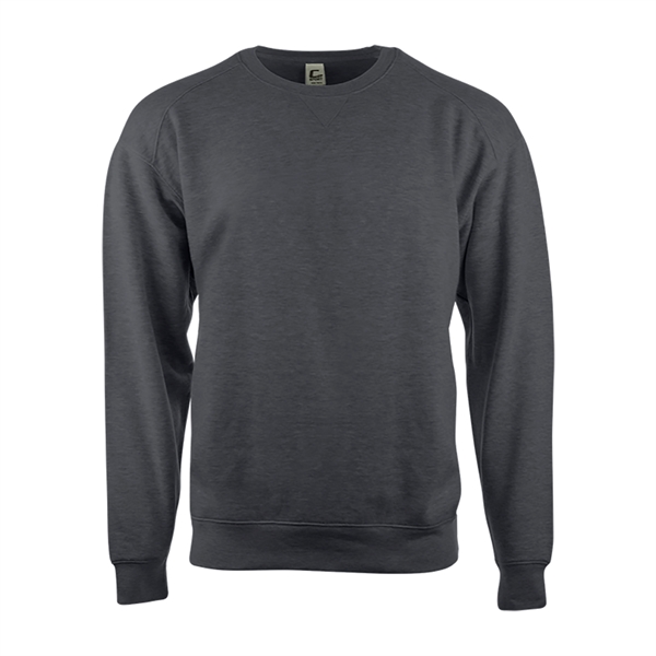 Crew sweatshirt with spandex reinforced rib knit cuffs and waistband, twill... from ASI 37461 Augusta Sportswear