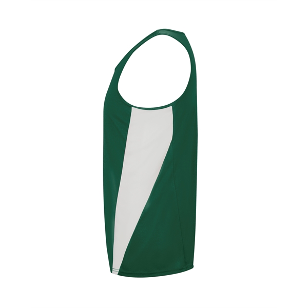 Singlet with contrast side inserts, self-fabric binding neck and armhole.... from ASI 37461 Augusta Sportswear