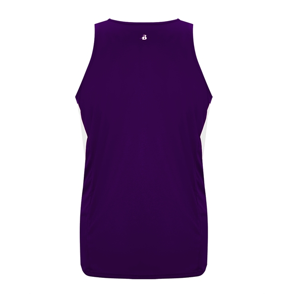 Singlet with contrast side inserts, self-fabric binding neck and armhole.... from ASI 37461 Augusta Sportswear