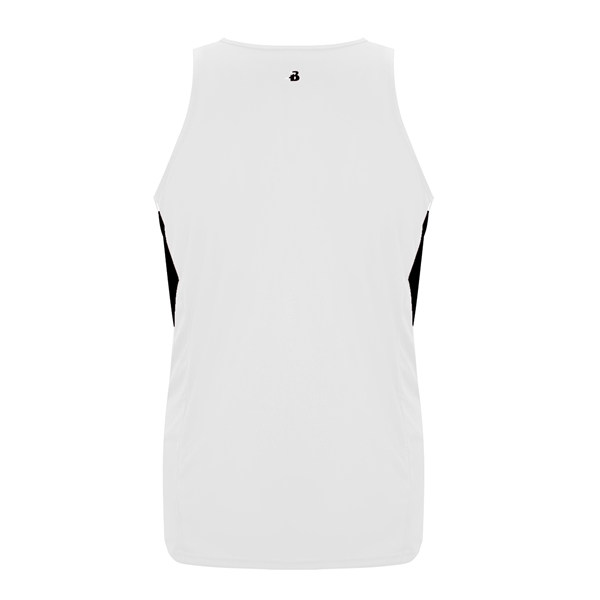 Singlet with contrast side inserts, self-fabric binding neck and armhole.... from ASI 37461 Augusta Sportswear