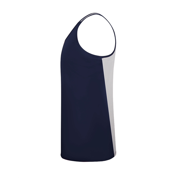 Ventback singlet with double-needle hem, self-fabric binding neck and armhole.... from ASI 37461 Augusta Sportswear