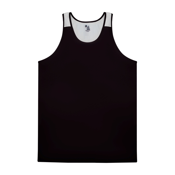 Ventback singlet with double-needle hem, self-fabric binding neck and armhole.... from ASI 37461 Augusta Sportswear