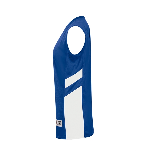 Women's reversible tank with individually hemmed bottom for easy access screening,... from ASI 37461 Augusta Sportswear