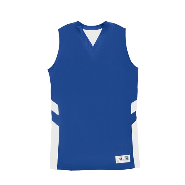 Women's reversible tank with individually hemmed bottom for easy access screening,... from ASI 37461 Augusta Sportswear