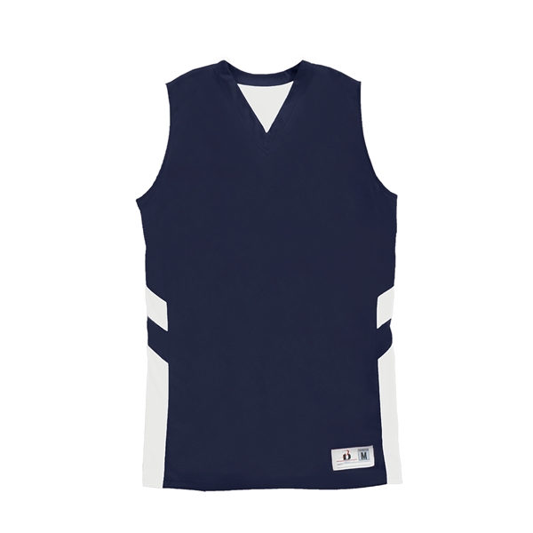 Women's reversible tank with individually hemmed bottom for easy access screening,... from ASI 37461 Augusta Sportswear