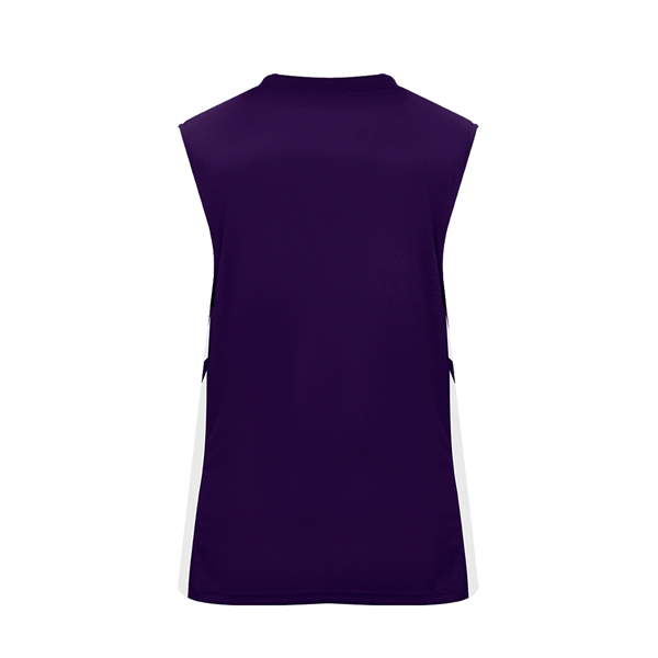 Women's reversible tank with individually hemmed bottom for easy access screening,... from ASI 37461 Augusta Sportswear