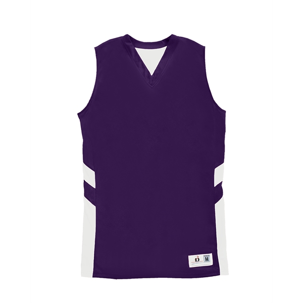 Women's reversible tank with individually hemmed bottom for easy access screening,... from ASI 37461 Augusta Sportswear