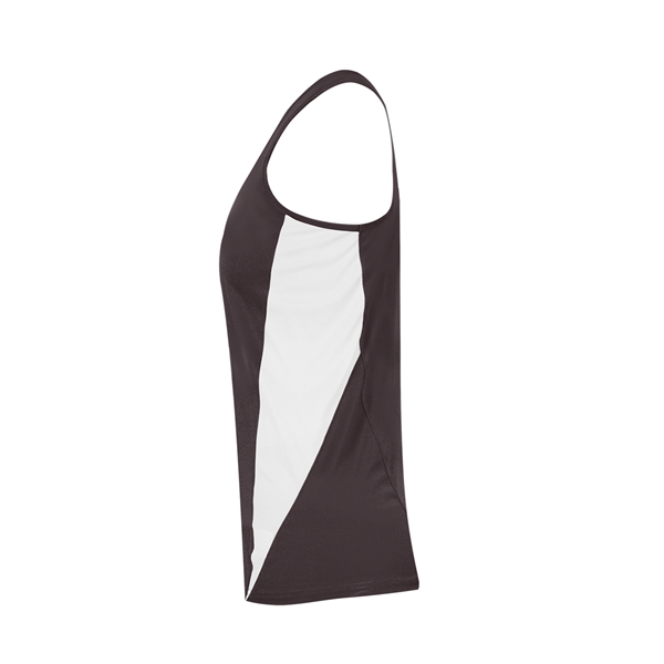 Women's singlet with self-fabric binding neck and armhole, contrast side inserts.... from ASI 37461 Augusta Sportswear