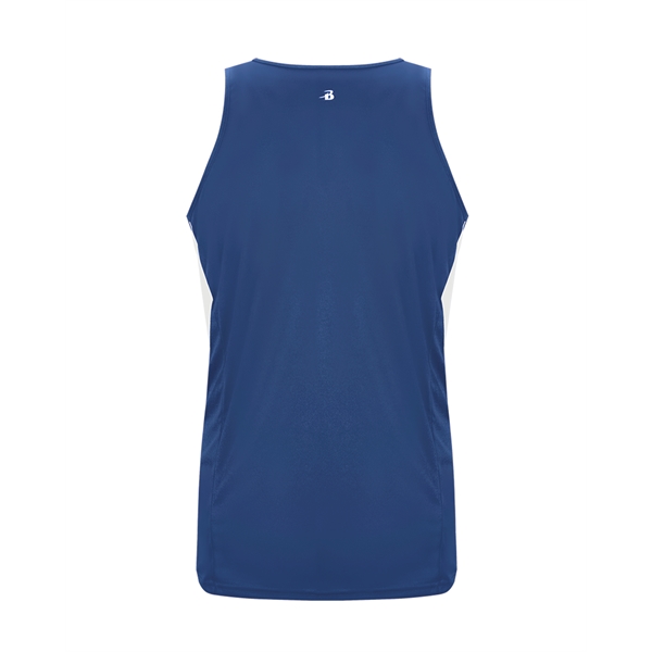 Women's singlet with self-fabric binding neck and armhole, contrast side inserts.... from ASI 37461 Augusta Sportswear