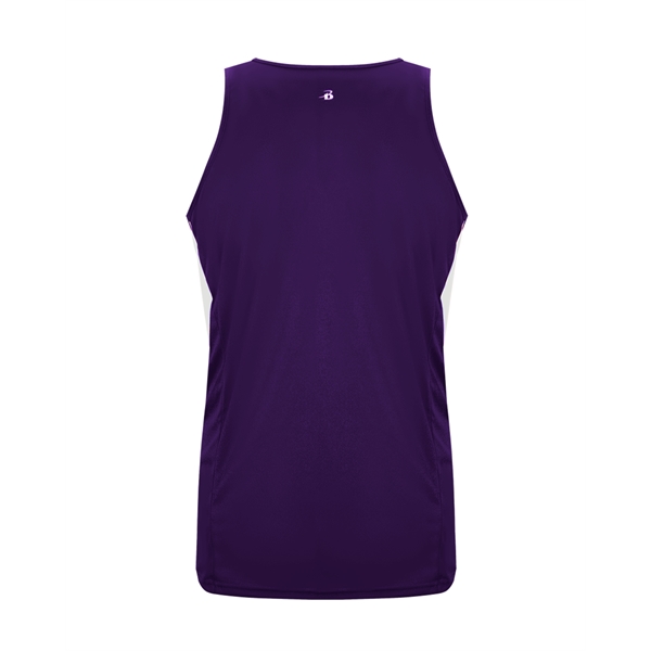 Women's singlet with self-fabric binding neck and armhole, contrast side inserts.... from ASI 37461 Augusta Sportswear