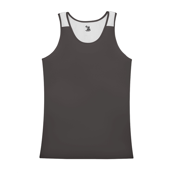Women's singlet with double-needle hem, self-fabric binding neck and armhole.... from ASI 37461 Augusta Sportswear