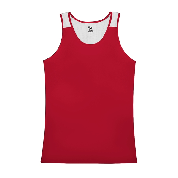 Women's singlet with double-needle hem, self-fabric binding neck and armhole.... from ASI 37461 Augusta Sportswear