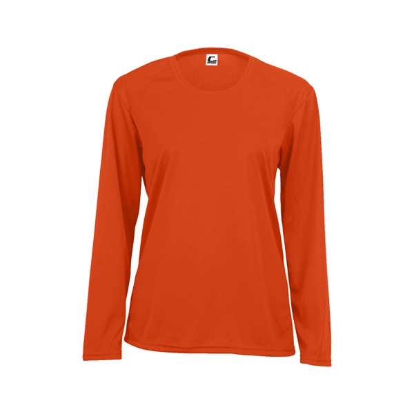 Long sleeve women's tee with double-needle hem, self-fabric collar and cuffs.... from ASI 37461 Augusta Sportswear