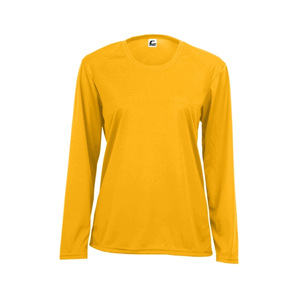 Long sleeve women's tee with double-needle hem, self-fabric collar and cuffs.... from ASI 37461 Augusta Sportswear