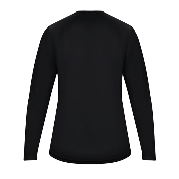 Long sleeve women's tee with double-needle hem, self-fabric collar and cuffs.... from ASI 37461 Augusta Sportswear