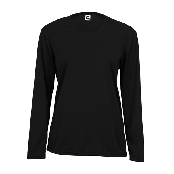 Long sleeve women's tee with double-needle hem, self-fabric collar and cuffs.... from ASI 37461 Augusta Sportswear