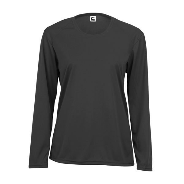 Long sleeve women's tee with double-needle hem, self-fabric collar and cuffs.... from ASI 37461 Augusta Sportswear