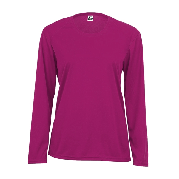 Long sleeve women's tee with double-needle hem, self-fabric collar and cuffs.... from ASI 37461 Augusta Sportswear