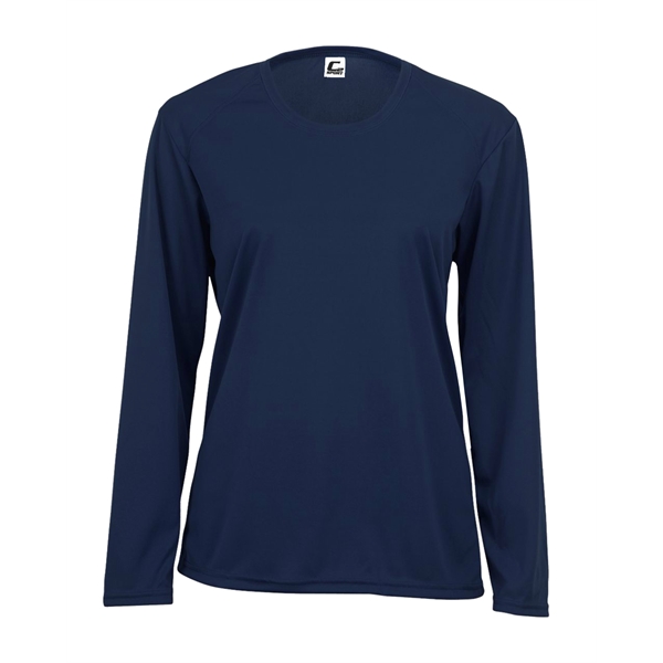 Long sleeve women's tee with double-needle hem, self-fabric collar and cuffs.... from ASI 37461 Augusta Sportswear