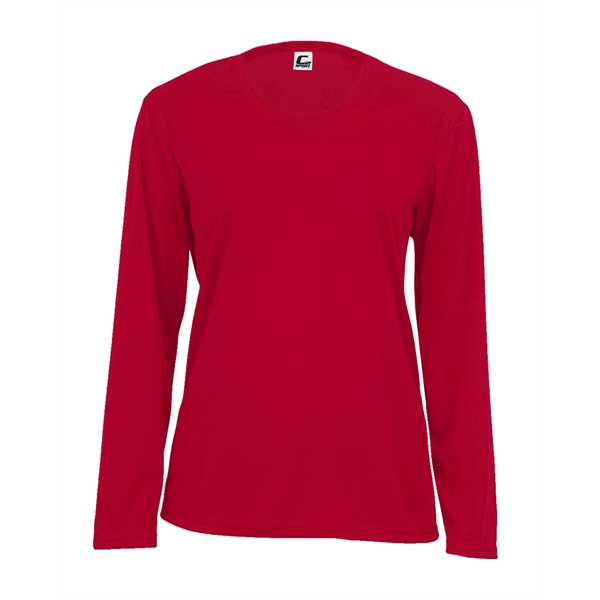 Long sleeve women's tee with double-needle hem, self-fabric collar and cuffs.... from ASI 37461 Augusta Sportswear