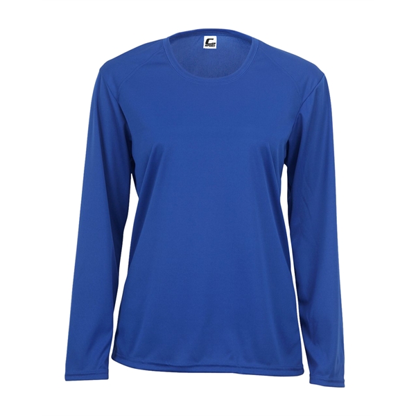 Long sleeve women's tee with double-needle hem, self-fabric collar and cuffs.... from ASI 37461 Augusta Sportswear