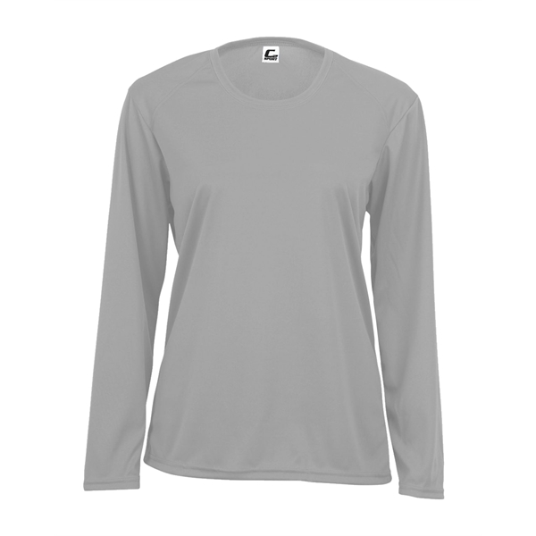 Long sleeve women's tee with double-needle hem, self-fabric collar and cuffs.... from ASI 37461 Augusta Sportswear