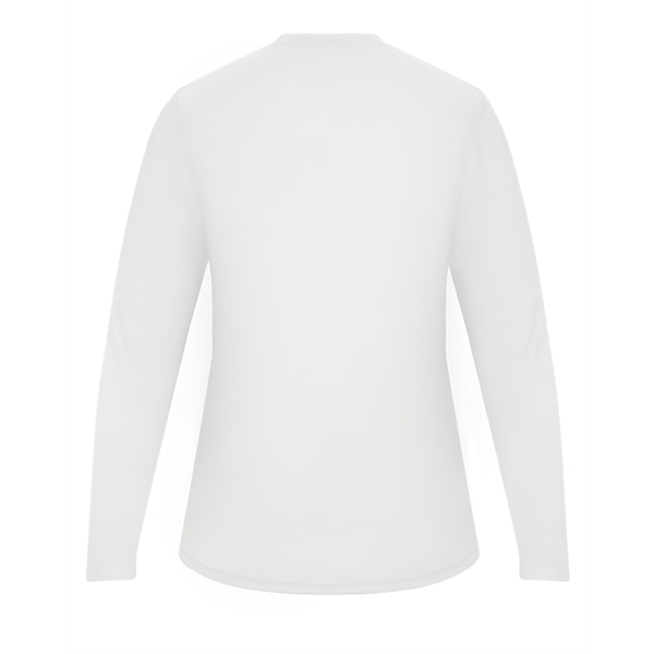 Long sleeve women's tee with double-needle hem, self-fabric collar and cuffs.... from ASI 37461 Augusta Sportswear