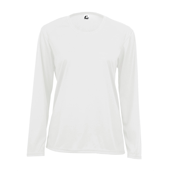 Long sleeve women's tee with double-needle hem, self-fabric collar and cuffs.... from ASI 37461 Augusta Sportswear