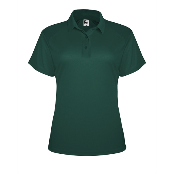Women's polo shirt with contour silhouette, Three button placket, Solid knit... from ASI 37461 Augusta Sportswear