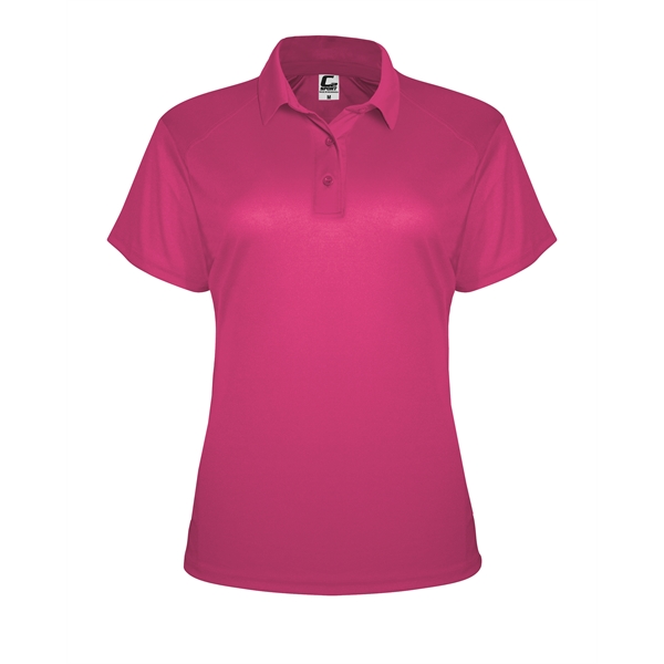 Women's polo shirt with contour silhouette, Three button placket, Solid knit... from ASI 37461 Augusta Sportswear