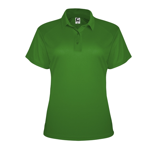 Women's polo shirt with contour silhouette, Three button placket, Solid knit... from ASI 37461 Augusta Sportswear