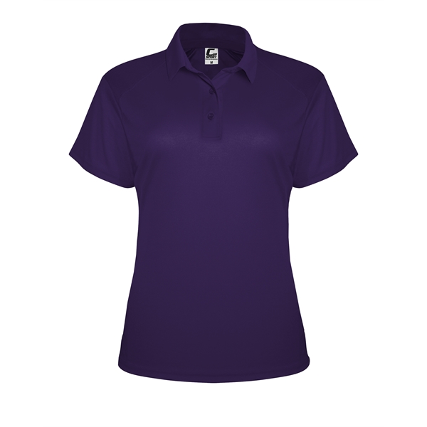 Women's polo shirt with contour silhouette, Three button placket, Solid knit... from ASI 37461 Augusta Sportswear