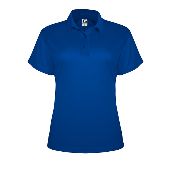 Women's polo shirt with contour silhouette, Three button placket, Solid knit... from ASI 37461 Augusta Sportswear